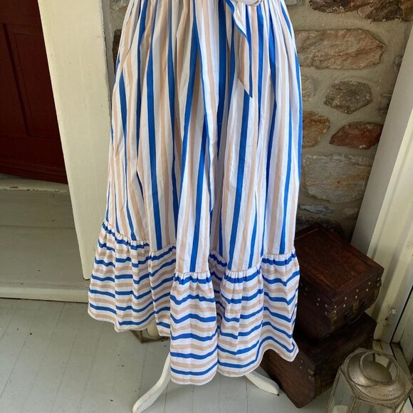 NWT Kate Spade New York stripe poplin cap-sleeve midi dress Womens 4 - Picture 6 of 12